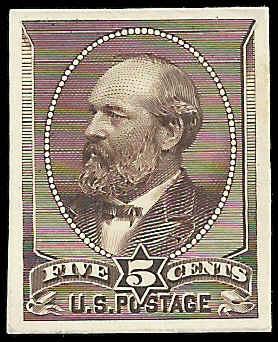 # 205P4 Yellow Brown Mint James A. Garfield