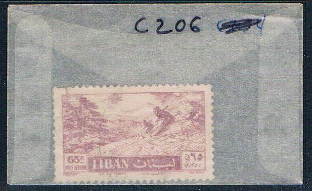 Lebanon C206 Used Skiing among Cedars 1957 (L0108)