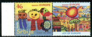 0238 SERBIA 2009 - Joy of Europe - MNH Set + Label