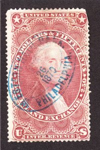 US R84c $2.50 Inland Exchange Used Fine appr SCV $22.50