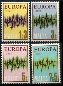 1972 Malta 450-453 Europa Cept