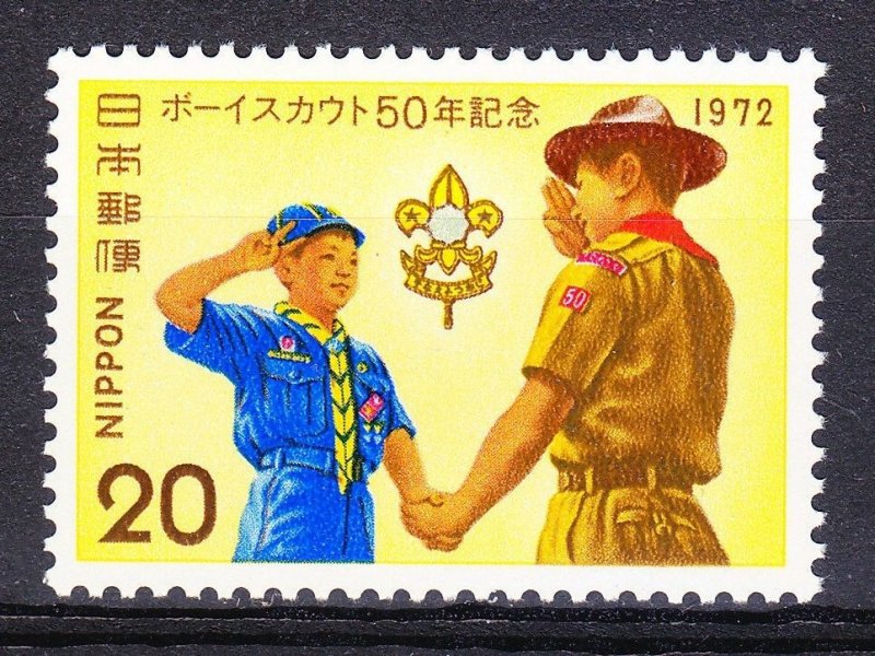 JAPAN Sc#1130 50th anni. of the Boy Scouts of Japan (1972) MNH