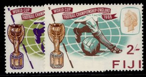 FIJI QEII SG349-350, 1966 world cup set, NH MINT.