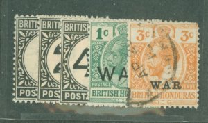 British Honduras #J1-31/MR3-A Unused