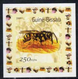 GUINEA BISSAU - 2001 - Bees #2 - Imperf De Luxe Sheet - M N H - Private Issue