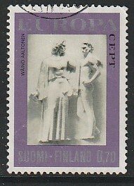 1974 Finland - Sc 546 - used VF - 1 single - Goddess of Freedom, by Aaltonen