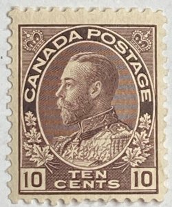 CANADA 1911-1925 #116 King George V 'Admiral' Issue - MH (CV 250$+)
