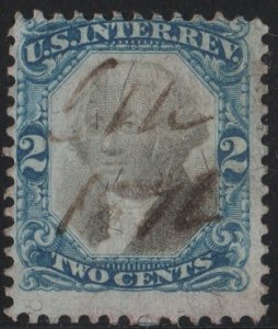 R104 2¢ Second Issue Revenue (1871) Used