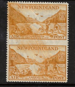 Newfoundland #C17c Extra Fine Never Hinged Imperf Pair **With Certificate**