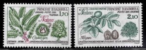 Andorre (French) Andorra Scott 325-326 MNH** 1984 Nature Set