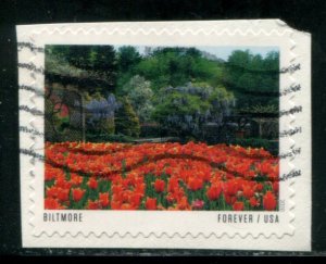 5467 US (55c) American Gardens - Biltmore SA, used on paper