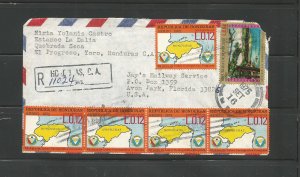 Honduras Registered Cover to USA