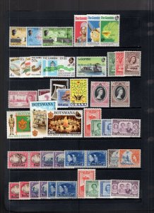 British Africa 1940's-1980's Collection 412 Stamps Mint or Used ECV$250