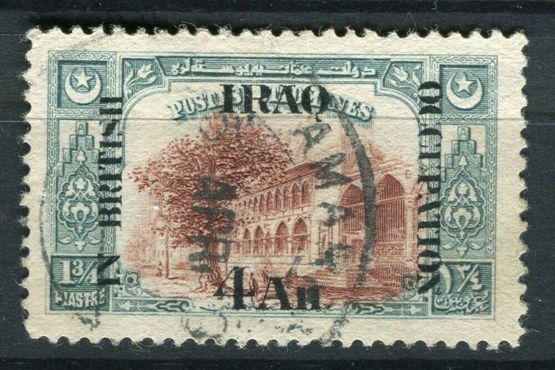 IRAQ; 1918 BRITISH OCCUPATION issue fine used 4a. value + good POSTMARK