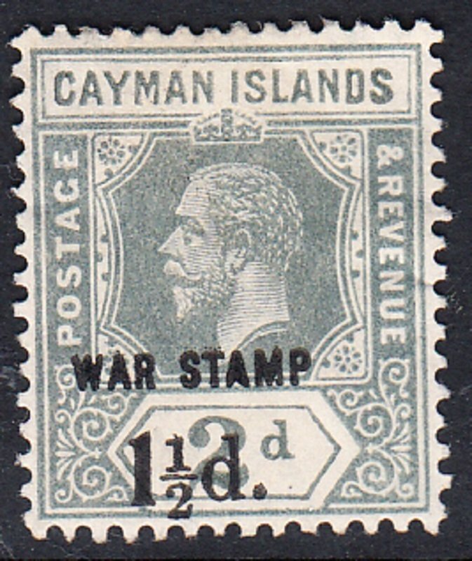 CAYMAN ISLANDS # MR 7 - Mint - small hinge remnant - SG # 58  Overprint low