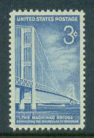 1109 3c Machinac Bridge Fine MNH