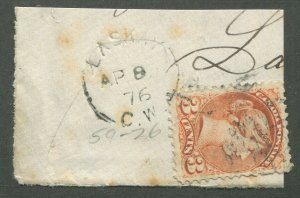 ONTARIO SPLIT RING TOWN CANCEL LASKAY, C.W.