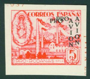 SPAIN Civil War Republic 1937 EPILA Label Sofmia 11sd