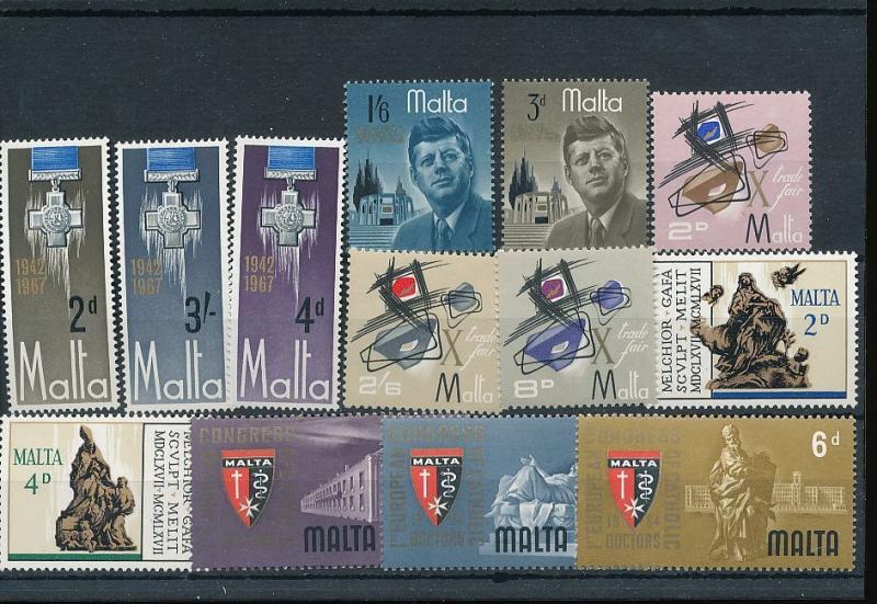 MALTA QE Christmas Expo Religion MNH 45+Stamps AG3115s