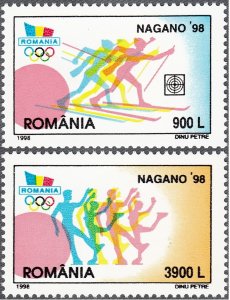 Romania 1998 MNH Stamps Scott 4190-4191 Sport Olympic Games Skiing