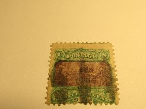 US STAMPS, SCOTT #120 USED, CERTIFICATE, SCV  $650.00