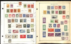Ireland Stamp Collection on 25 Scott International Pages, 1922-1976 (BD)