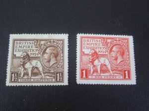 United Kingdom 1924 Sc 185-86 set MNG