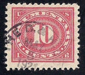 R234 10 cents Rose 1917-33 Series Documentary Stamp used VF