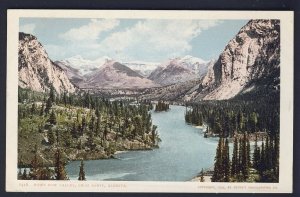 CANADA POSTAL HISTORY - DOWN BOW VALLEY, FROM BANFF, ALBERTA  POSTCARD