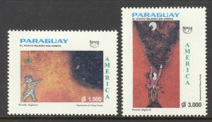 Paraguay Sc# 2622-2623 MNH 1985 10g-30g Discovery of America, 100th Anniv.