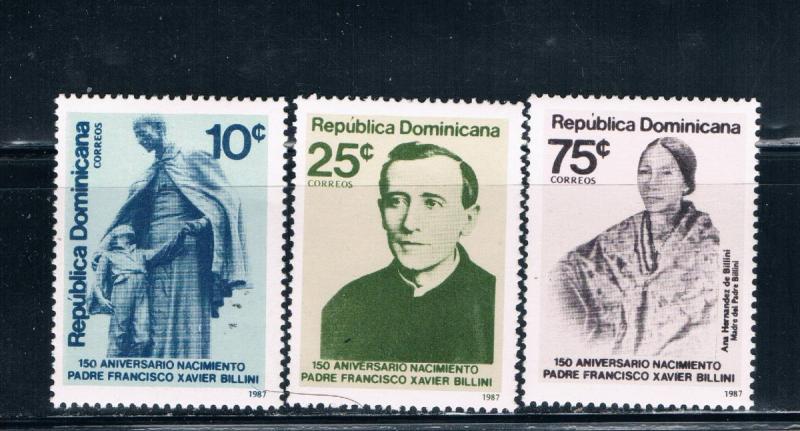 Dominican Republic 1015-17 MNH set Fr Xavier Billini  (D0103)