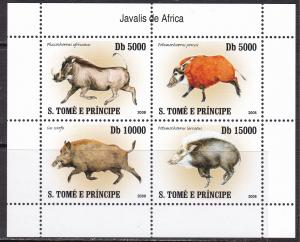 Sao Tome and Principe, Fauna, Animals MNH / 2007