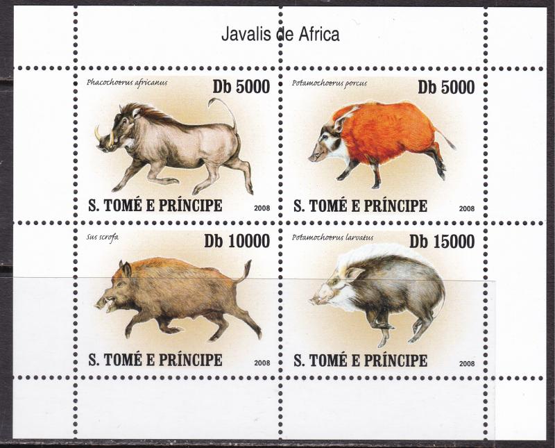 Sao Tome and Principe, Fauna, Animals MNH / 2007