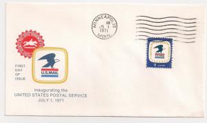 7.1.71 AFFAIR USPS eagle #1396 Minneapolis MN AM machine Fresh!!