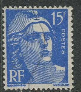 France - Scott 653 - General Definitive Issue -1951 - Used -15fr Stamp