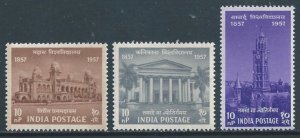 India #295-7 NH University Centenaries