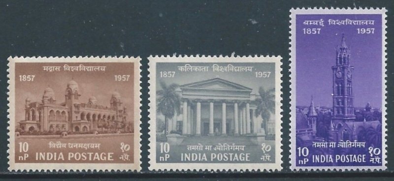 India #295-7 NH University Centenaries