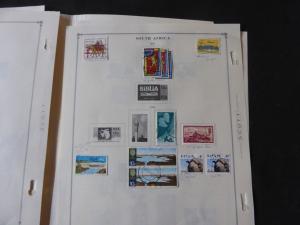 South Africa Classic Stamp Collection on Album Pages