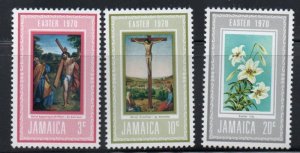 Jamaica Sc 302-304 1970 Easter stamp set mint NH