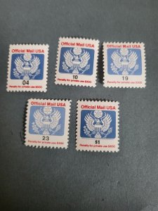 Stamps US Scott #O146-51 never hinged