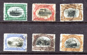 Scott# 294-299 Pan-American Issue 1901.⭐⭐⭐⭐⭐