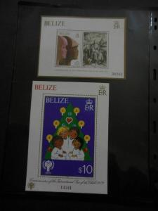 BELIZE : 1980. Scott #498-99, 513-22 Fairy Tales, Year of the Child. Cat $171.00