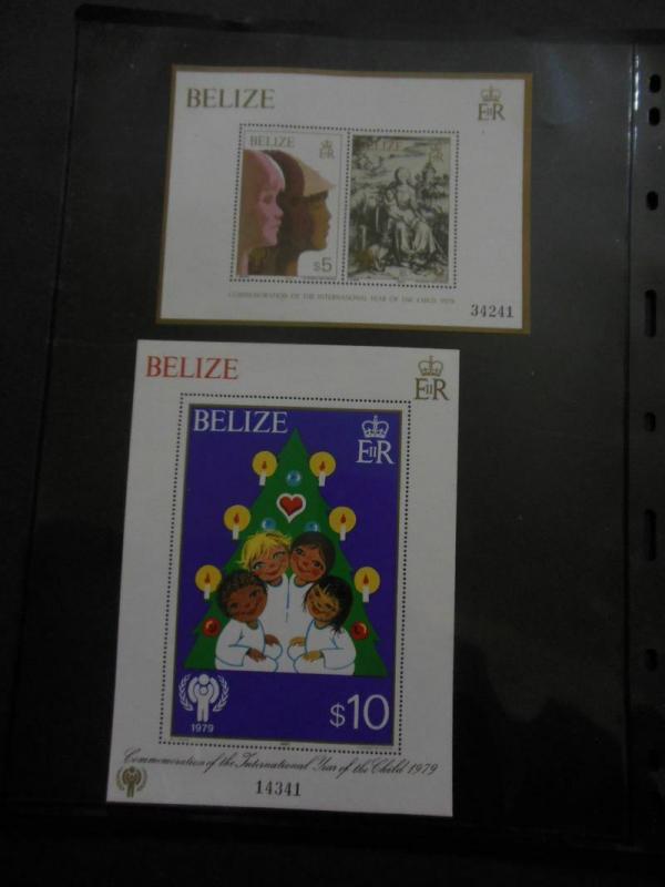 BELIZE : 1980. Scott #498-99, 513-22 Fairy Tales, Year of the Child. Cat $171.00