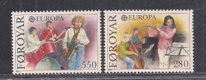 FAROE ISLANDS SC# 125-6   VF/MNH   1985