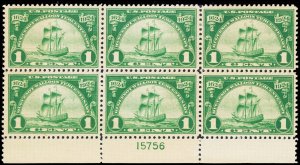 U.S. PLATE BLOCKS 614  Mint (ID # 108537)