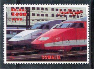 Somalia 1999 SPEED TRAINS 1 stamp Perforated Mint (NH)