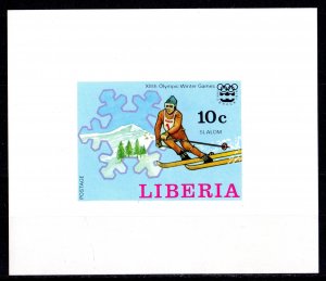 Liberia 1976 Sc#729  SLALOM  INNSBRUCK OLYMPICS Deluxe S/S MNH