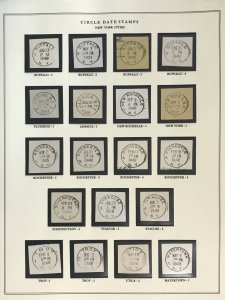 US Circular Date Stamp Collection (Odd/Boys/Girls/Double Town/Port/City/State)