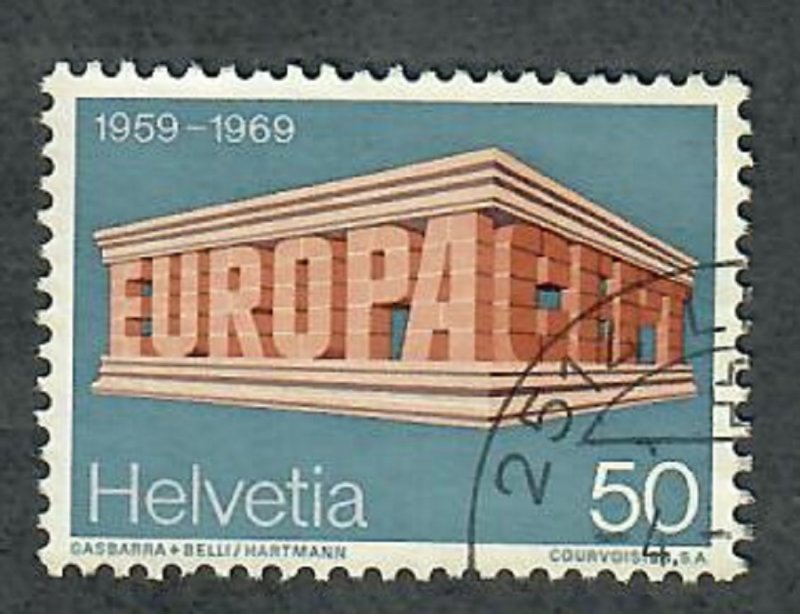 Switzerland #501 used single