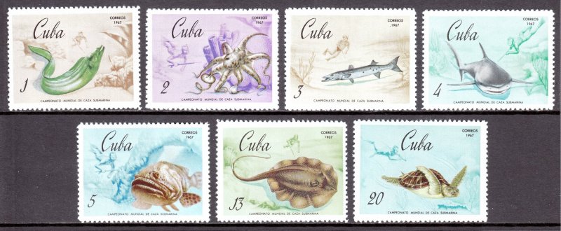 Cuba - Scott #1275-1281 - MH - SCV $12.85